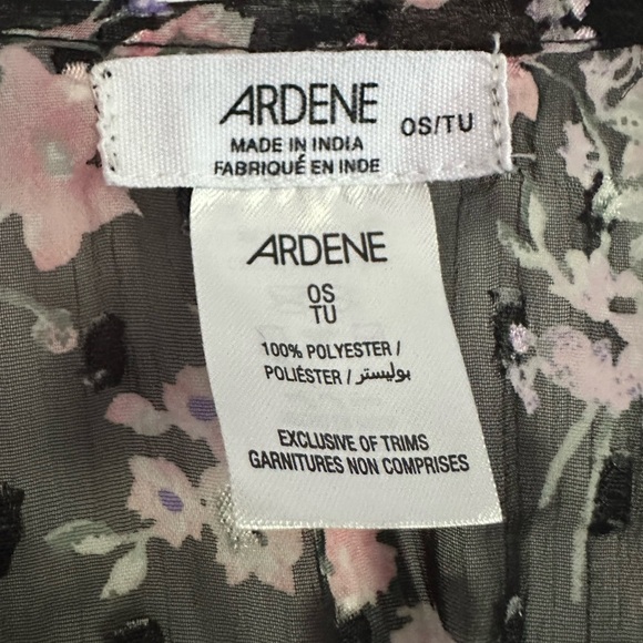 **3 for $15**Floral Black and Pink Cardigan coverup - Picture 3 of 4